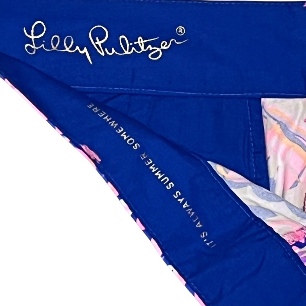 Lilly Pulitzer Callan Blue Currant Drop Me A Lime Print Short Size 4 New - Picture 6 of 7